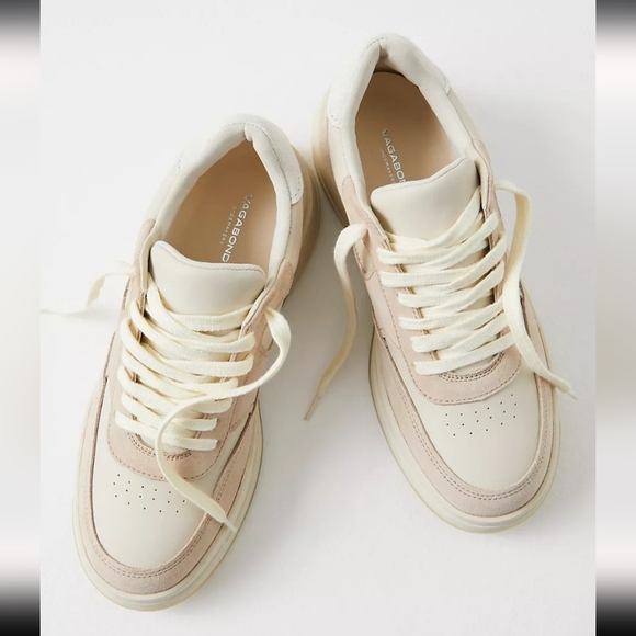 NEW! Vagabond, Selena Sneakers, Off White/Cream Combo, Size 38, NIB! - Picture 1 of 12